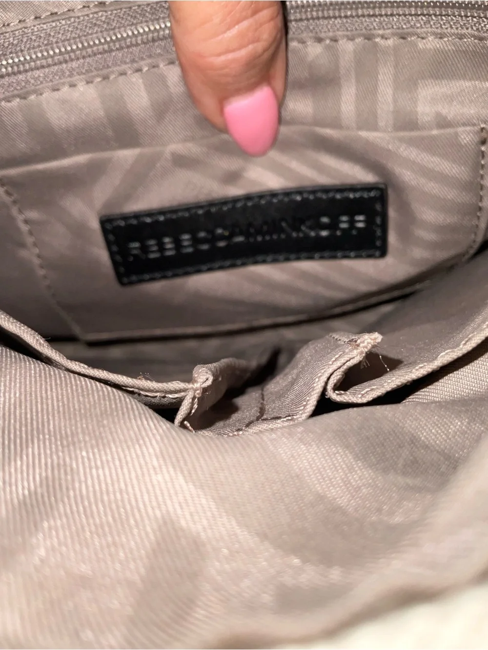 Rebecca Minkoff Mac Grey Crossbody Leather Bag